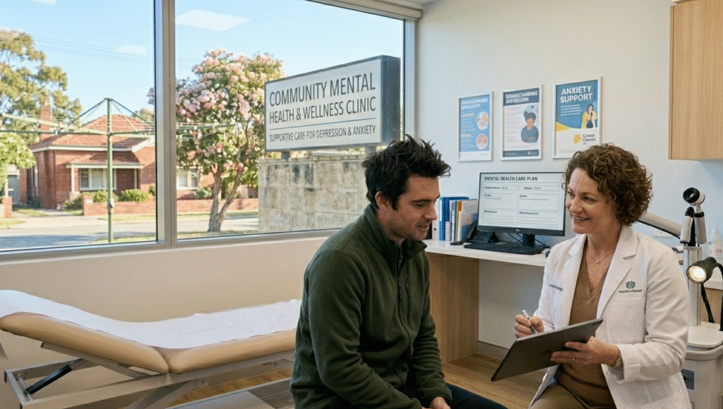 Psychiatrist providing professional help for depression and anxiety